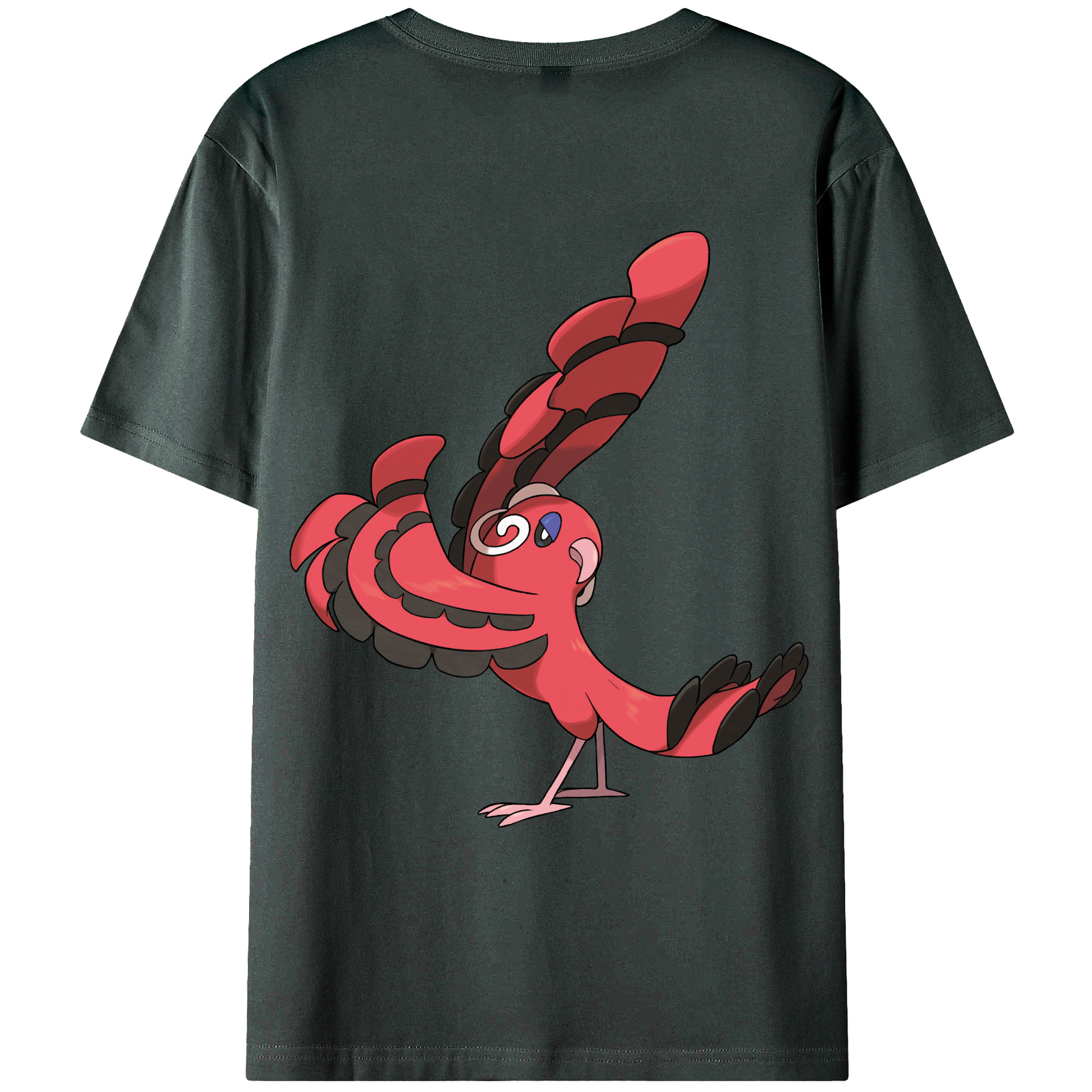 （画像用） ポケットモンスター Pokémon 綿100％ メンズ半袖Tシャツ（バックプリント） 通気性